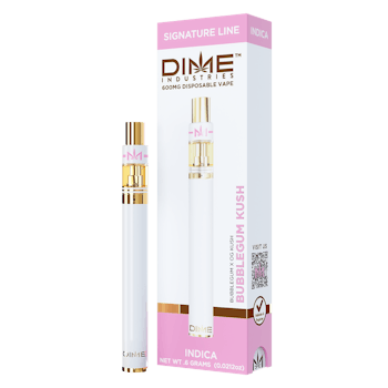 BUBBLEGUM KUSH - ( 600 MG DISOPOSABLE CART ) by DIME INDUSTRIES